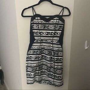 Black and White Cocktail Dress